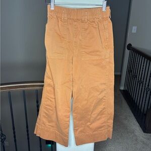 J. Crew Wide Leg Pants Style AY944 Elastic Waist Functional Pockets Size SP